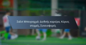Σαΐντ Μπενραχμά: Διεθνής καριέρα, Κύριες στιγμές, Συνεισφορές